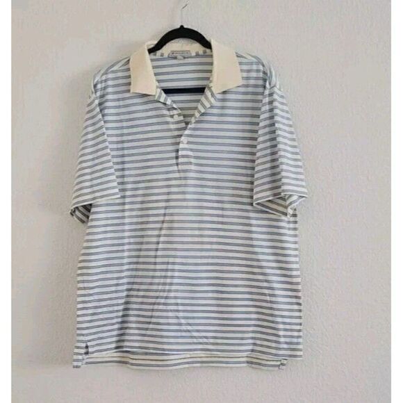 Peter Millar Polo Shirt  Striped Men's Size Medium - Picture 1 of 8